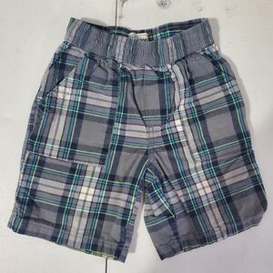 The Children's Place Blue and Gray Plaid Shorts